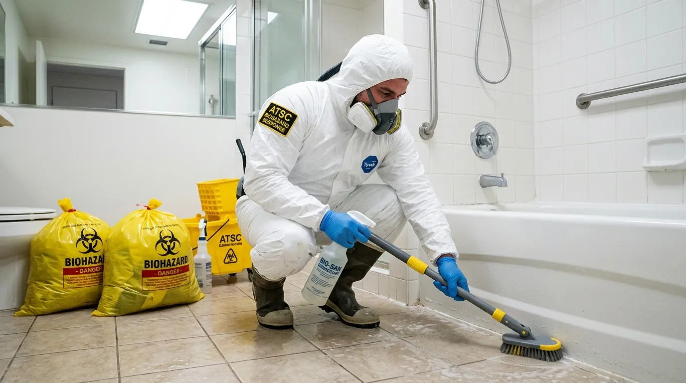 Decontamination equipment deployed for Blood Cleanup in Westbury